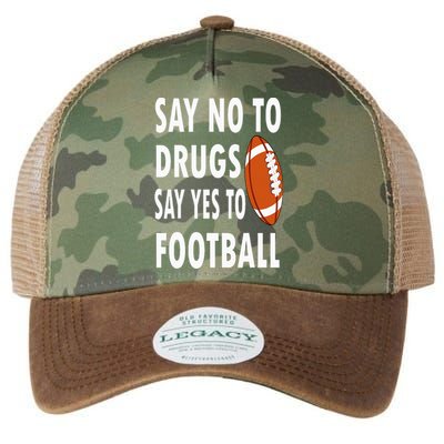 Red Ribbon Week Say No To Drugs Say Yes To Football Legacy Tie Dye Trucker Hat