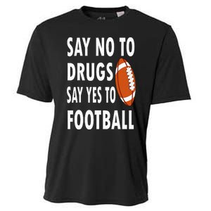 Red Ribbon Week Say No To Drugs Say Yes To Football Cooling Performance Crew T-Shirt