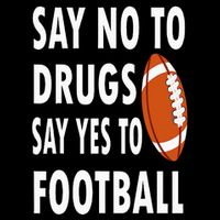 Red Ribbon Week Say No To Drugs Say Yes To Football Cooling Performance Crew T-Shirt