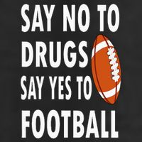 Red Ribbon Week Say No To Drugs Say Yes To Football Adult Drive Performance Visor