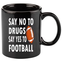 Red Ribbon Week Say No To Drugs Say Yes To Football 11oz C Handle Ceramic Mug