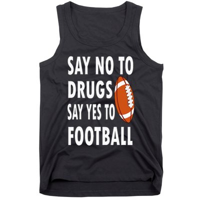 Red Ribbon Week Say No To Drugs Say Yes To Football Tank Top