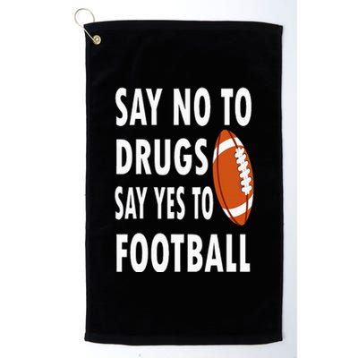 Red Ribbon Week Say No To Drugs Say Yes To Football Platinum Collection Golf Towel