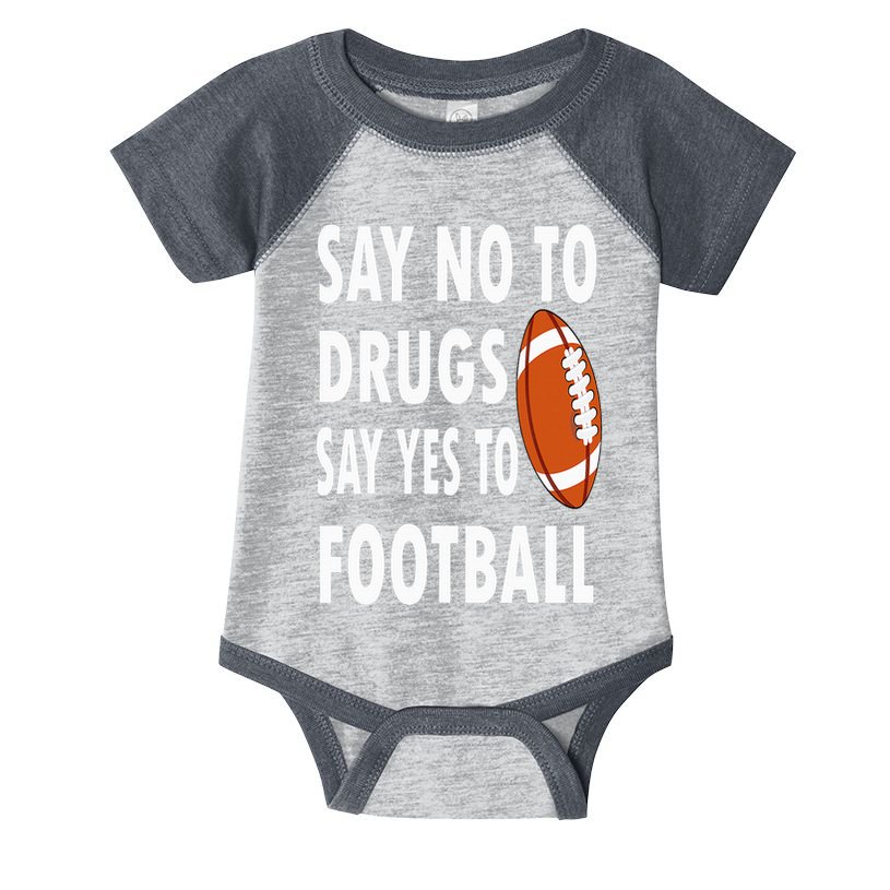 Red Ribbon Week Say No To Drugs Say Yes To Football Infant Baby Jersey Bodysuit