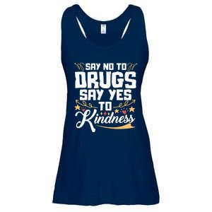 Red Ribbon Week Say No To Drugs Say Yes To Kindness Ladies Essential Flowy Tank