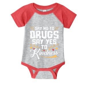 Red Ribbon Week Say No To Drugs Say Yes To Kindness Infant Baby Jersey Bodysuit