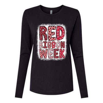 Red Ribbon Week Womens Cotton Relaxed Long Sleeve T-Shirt