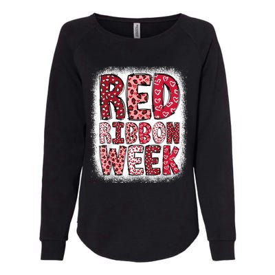 Red Ribbon Week Womens California Wash Sweatshirt