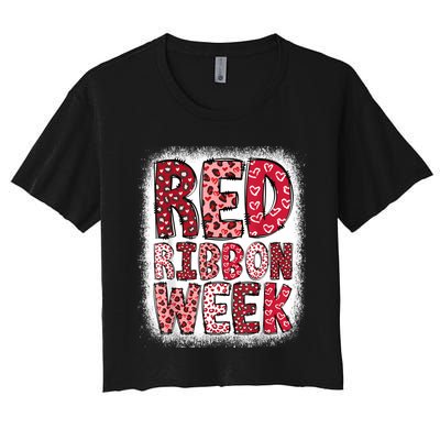 Red Ribbon Week Women's Crop Top Tee