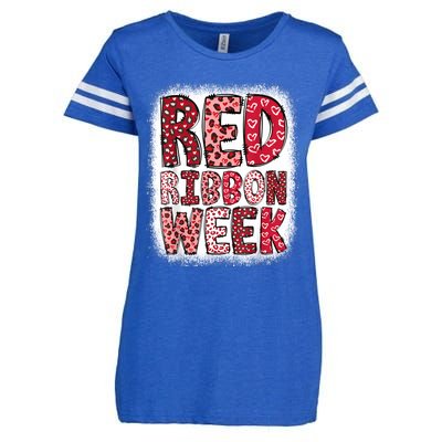 Red Ribbon Week Enza Ladies Jersey Football T-Shirt