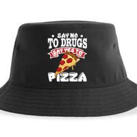 Red Ribbon Week Say No To Drugs Say Yes To Pizza Sustainable Bucket Hat