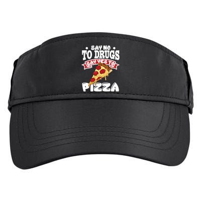 Red Ribbon Week Say No To Drugs Say Yes To Pizza Adult Drive Performance Visor