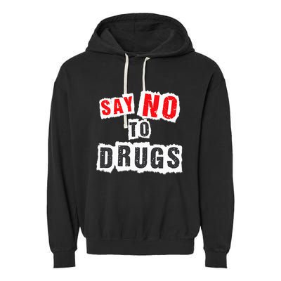 Red Ribbon Week Say No To Drugs Garment-Dyed Fleece Hoodie