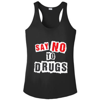 Red Ribbon Week Say No To Drugs Ladies PosiCharge Competitor Racerback Tank