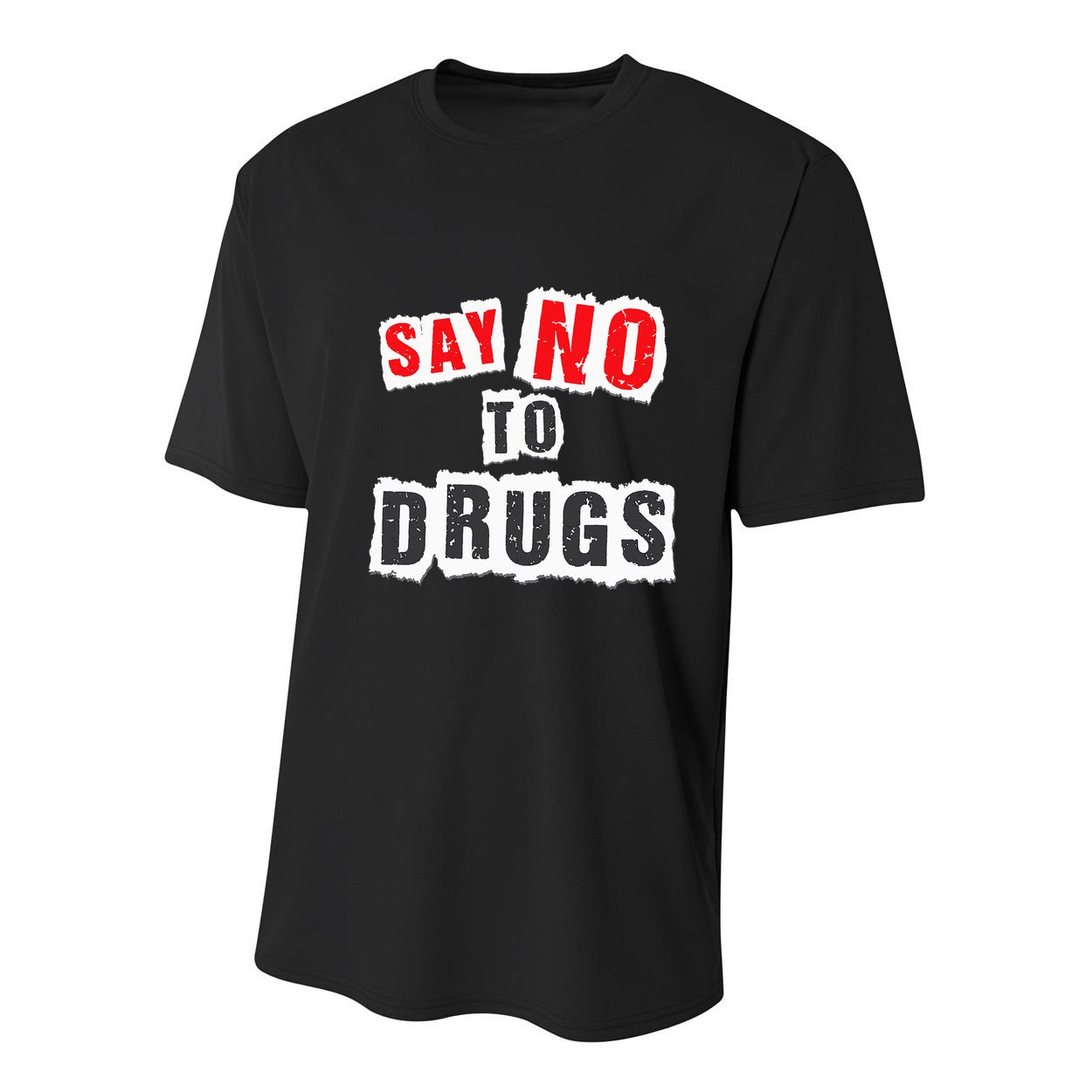 Red Ribbon Week Say No To Drugs Youth Performance Sprint T-Shirt