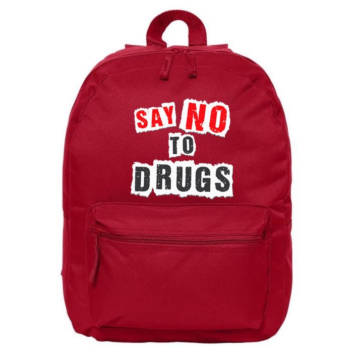 Red Ribbon Week Say No To Drugs 16 in Basic Backpack