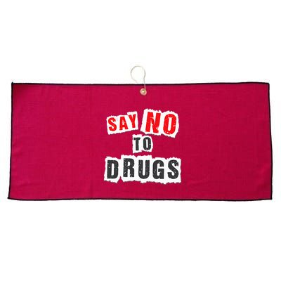 Red Ribbon Week Say No To Drugs Large Microfiber Waffle Golf Towel