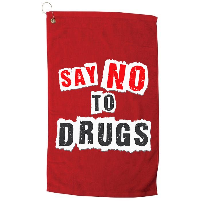 Red Ribbon Week Say No To Drugs Golf Towel