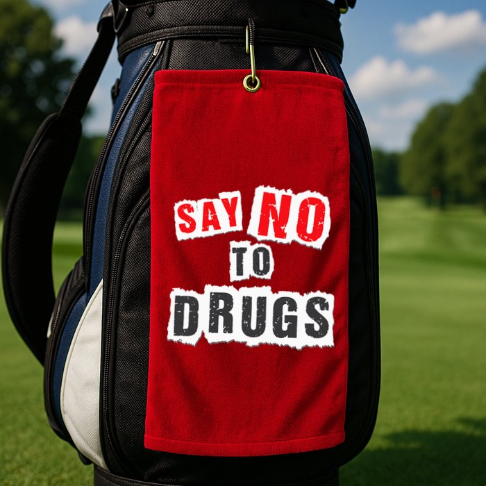 Red Ribbon Week Say No To Drugs Golf Towel
