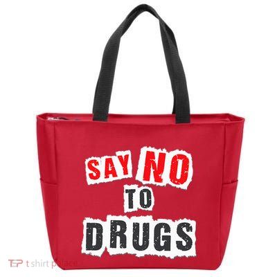 Red Ribbon Week Say No To Drugs Zip Tote Bag