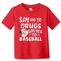 Red Ribbon Week  SayNo SayYes to Baseball Toddler T-Shirt