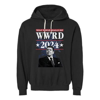 Ronald Reagan Wwrd 2024 Garment-Dyed Fleece Hoodie