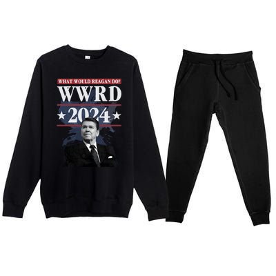 Ronald Reagan Wwrd 2024 Premium Crewneck Sweatsuit Set