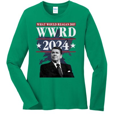 Ronald Reagan Wwrd 2024 Ladies Long Sleeve Shirt