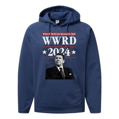 Ronald Reagan Wwrd 2024 Performance Fleece Hoodie