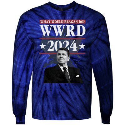 Ronald Reagan Wwrd 2024 Tie-Dye Long Sleeve Shirt