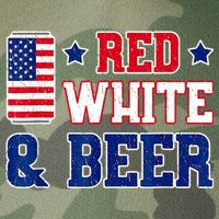 Retro Red White And Beer American Flag 4th Of July Drinking Legacy Tie Dye Trucker Hat