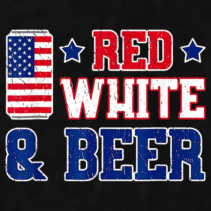 Retro Red White And Beer American Flag 4th Of July Drinking Ladies PosiCharge Tri-Blend Wicking Tank