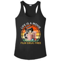 Red Ribbon Week Life Is A Movie Film Drug Free Ladies PosiCharge Competitor Racerback Tank