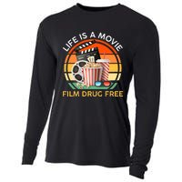 Red Ribbon Week Life Is A Movie Film Drug Free Cooling Performance Long Sleeve Crew