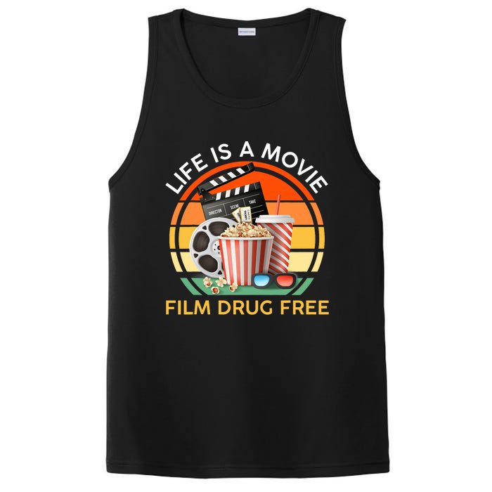 Red Ribbon Week Life Is A Movie Film Drug Free PosiCharge Competitor Tank