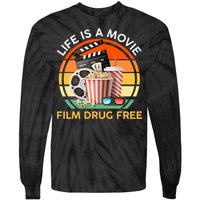 Red Ribbon Week Life Is A Movie Film Drug Free Tie-Dye Long Sleeve Shirt