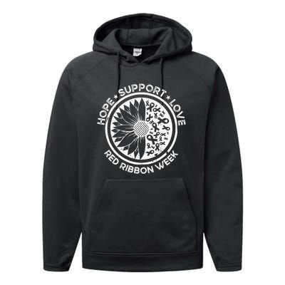 Red Ribbon Week Performance Fleece Hoodie