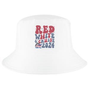 Retro Red White And Cruise Crusing Trip Vacation Cool Comfort Performance Bucket Hat