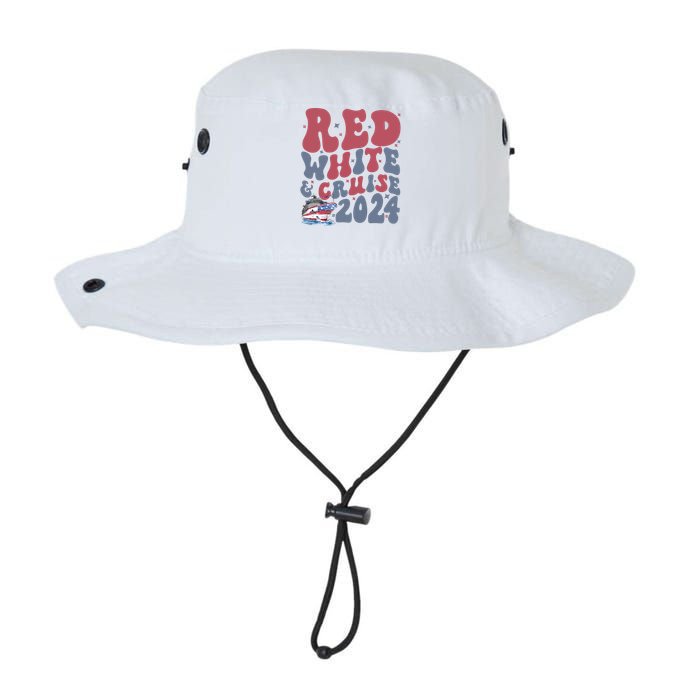 Retro Red White And Cruise Crusing Trip Vacation Legacy Cool Fit Booney Bucket Hat