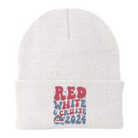 Retro Red White And Cruise Crusing Trip Vacation Knit Cap Winter Beanie