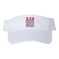 Retro Red White And Cruise Crusing Trip Vacation Valucap Bio-Washed Visor