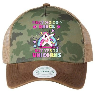 Red Ribbon Week Say No Drugs Say Yes to Unicorns Legacy Tie Dye Trucker Hat