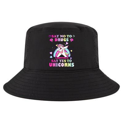 Red Ribbon Week Say No Drugs Say Yes to Unicorns Cool Comfort Performance Bucket Hat