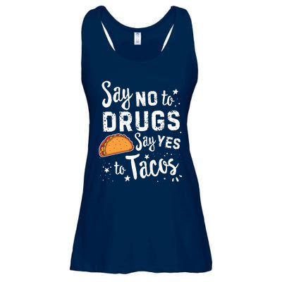 Red Ribbon Week Say No To Say Yes To Tacos Taco Ladies Essential Flowy Tank