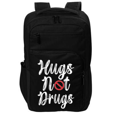 Red Ribbon Week Awareness Hugs Not Drugs  Ribbon Impact Tech Backpack