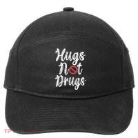 Red Ribbon Week Awareness Hugs Not Drugs  Ribbon 7-Panel Snapback Hat