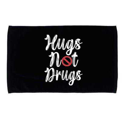 Red Ribbon Week Awareness Hugs Not Drugs  Ribbon Microfiber Hand Towel