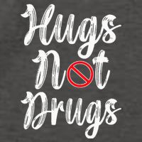 Red Ribbon Week Awareness Hugs Not Drugs  Ribbon Vector Backpack