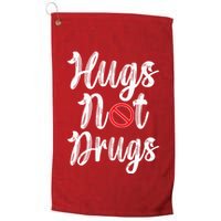 Red Ribbon Week Awareness Hugs Not Drugs  Ribbon Golf Towel