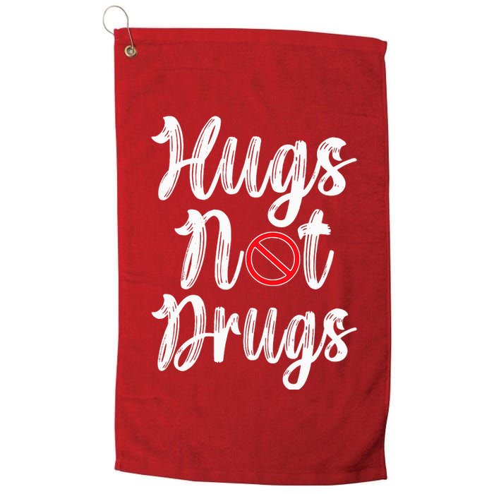 Red Ribbon Week Awareness Hugs Not Drugs  Ribbon Golf Towel
